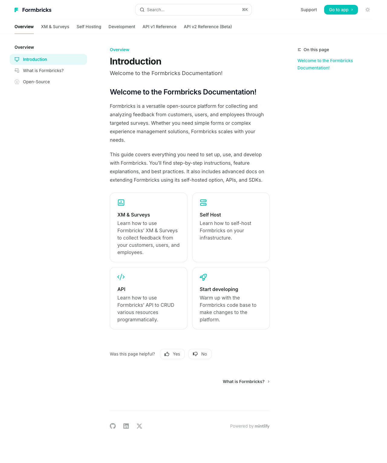 Formbricks Documentation